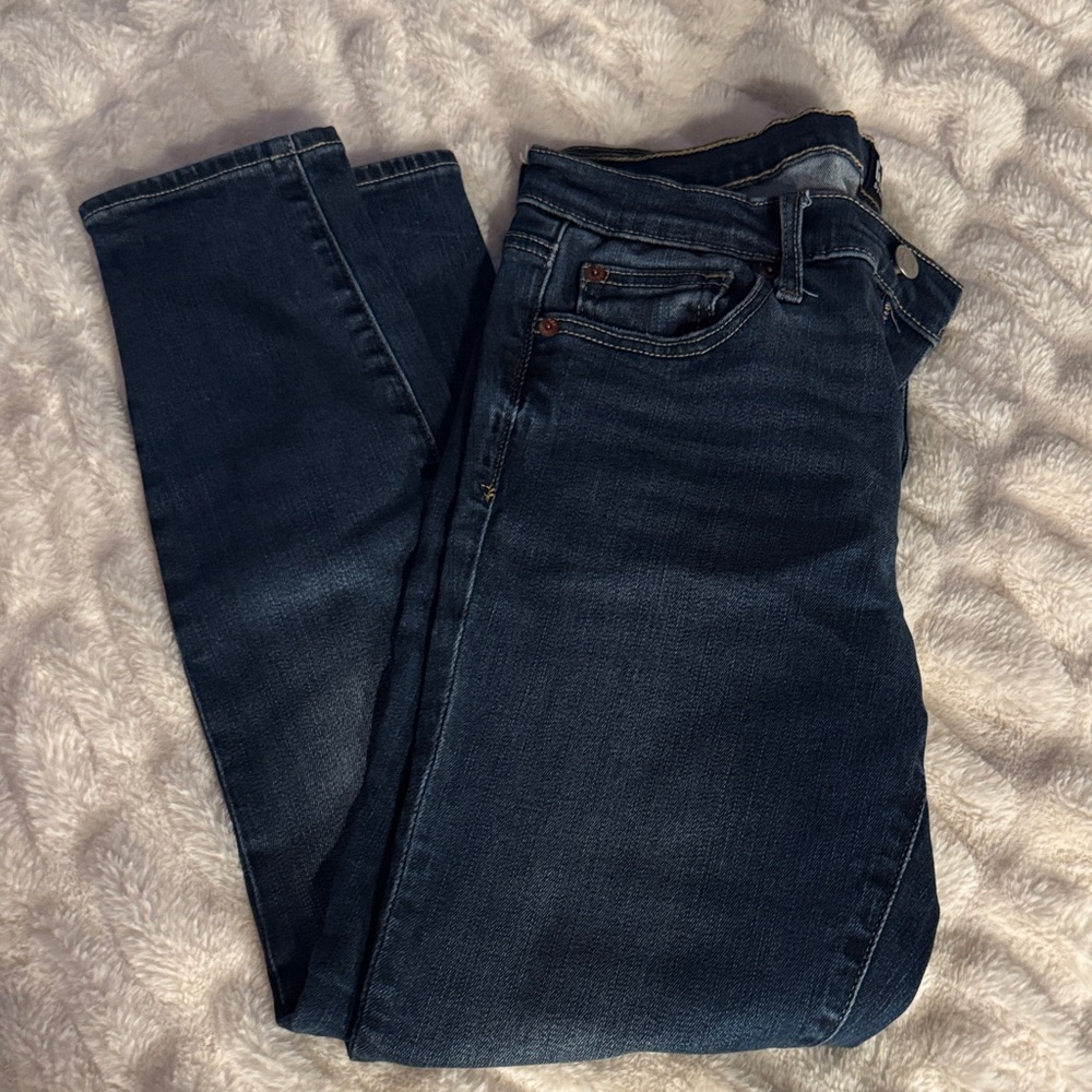 GAP Women's Dark Blue Skinny Jeans - Picture 2 of 4